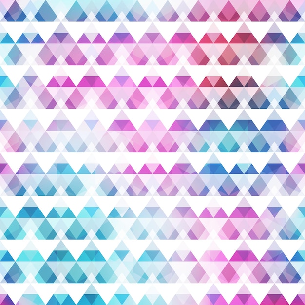 Vector triángulo de color arco iris de patrones sin fisuras vectoriales eps 10