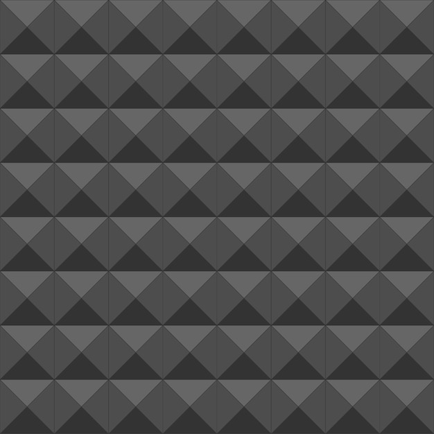 Triángulo fondo abstracto poligonal Patrón transparente negro en Vector moderno