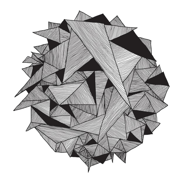 Vector triángulo de fondo retro vintage patrón geométrico abstracto