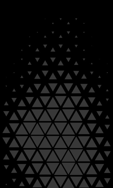 Triángulo formas abstractas patrón fondo negro