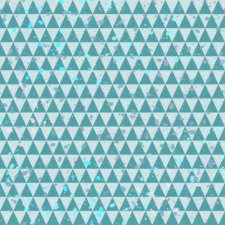 Vector triángulo geométrico moderno con patrón de fondo de moda vectorial de salpicaduras de pintura perfecta