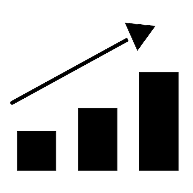 Vector un triángulo con un gráfico en él que dice gráfico