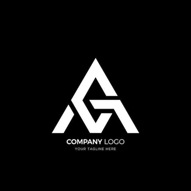 Triángulo del logotipo de ag ac