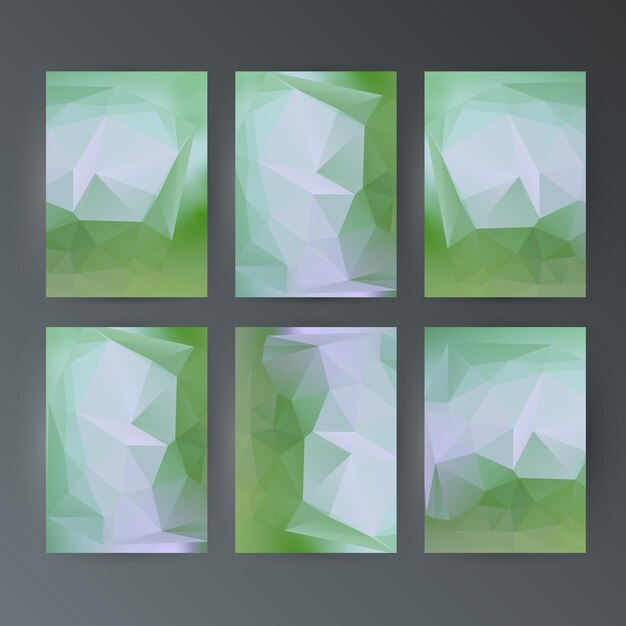 Triángulo moderno geométrico hermoso fondo Fondo geométrico en estilo Origami con colores degradado poligonal Ilustración vectorial EPS 10 de triángulos para plantilla de presentación de diseño de folleto