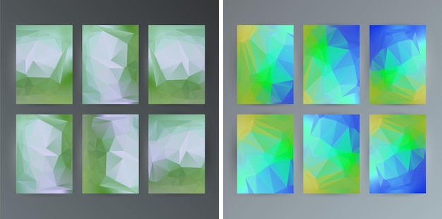 Triángulo moderno geométrico hermoso fondo Fondo geométrico en estilo Origami con colores degradado poligonal Ilustración vectorial EPS 10 de triángulos para plantilla de presentación de diseño de folleto