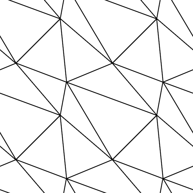 Vector triángulo mosaico de líneas finas sin fisuras de fondo para envolver papel textil
