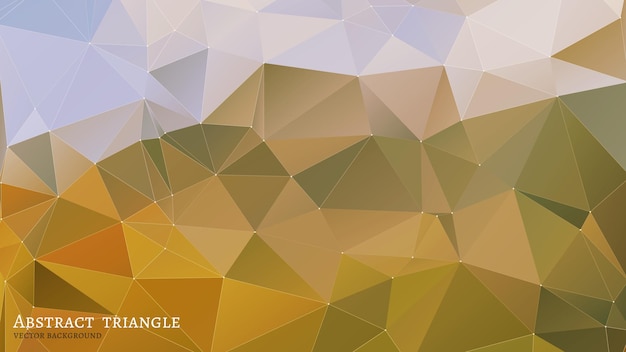Triángulo de oro abstracto fondo multicolor geométrico, ilustración vectorial eps10