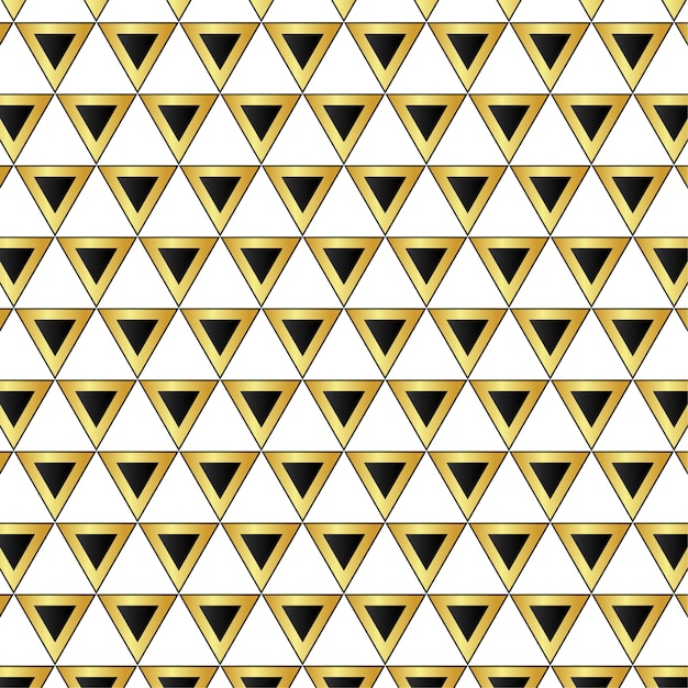 Triángulo patrón dorado