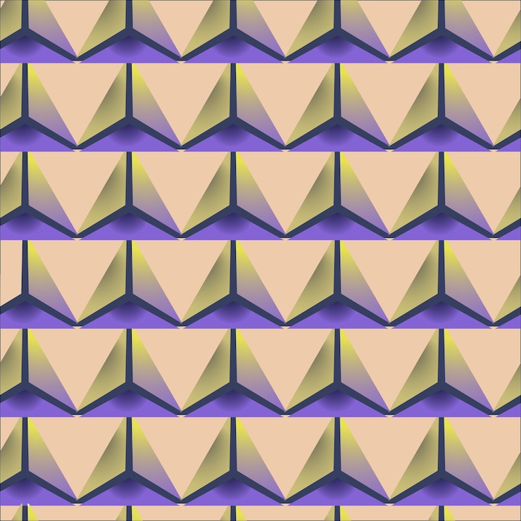 Vector triángulo patrón de forma 3d diseño textura fondo abstracto