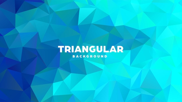 Triángulo poligonal abstracto fondo geométrico colorido diseño de gradiente bajo banner de forma poli