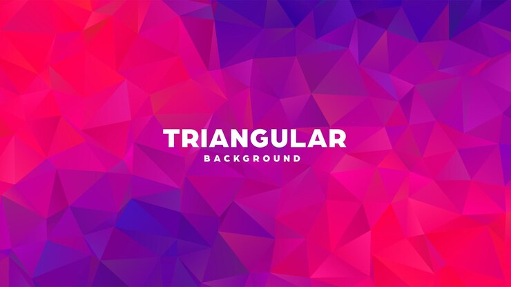 Vector triángulo poligonal abstracto fondo geométrico colorido diseño de gradiente bajo banner de forma poli