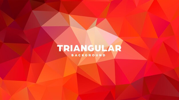 Triángulo poligonal abstracto fondo geométrico colorido diseño de gradiente bajo banner de forma poli