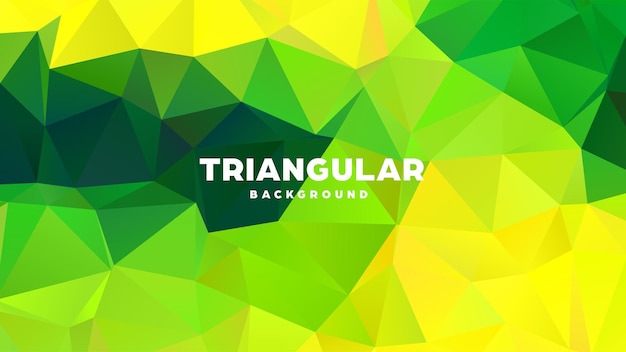 Triángulo poligonal abstracto fondo geométrico colorido diseño de gradiente bajo banner de forma poli