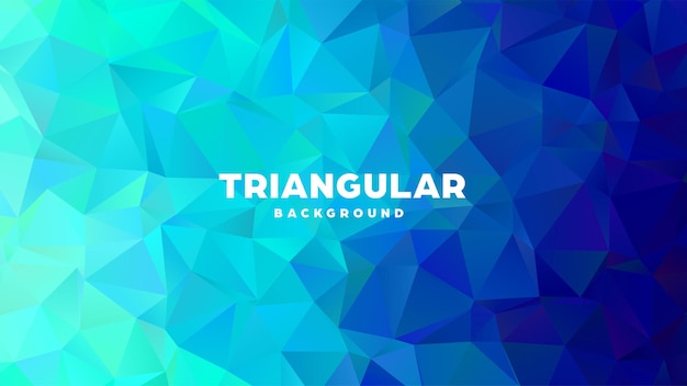 Triángulo poligonal fondo geométrico abstracto diseño de gradiente colorido banner de forma poli baja ilustración vectorial