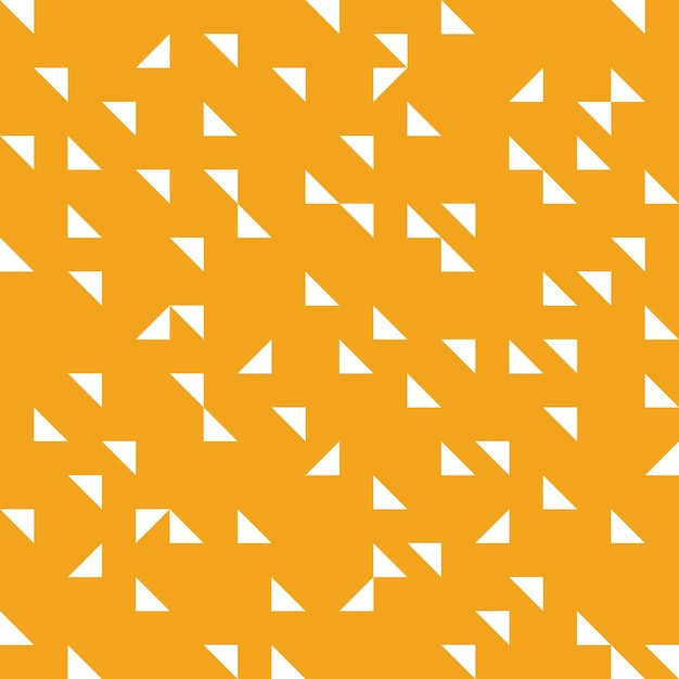 Triángulos blancos con patrones sin fisuras de fondo naranja.