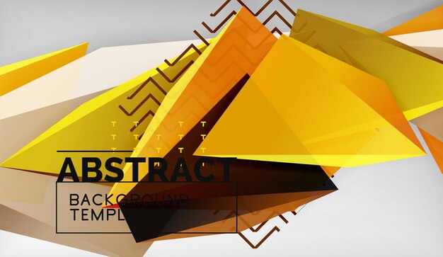 Triángulos de colores abstractos fondo geométrico estilo poli bajo triangular de mosaico