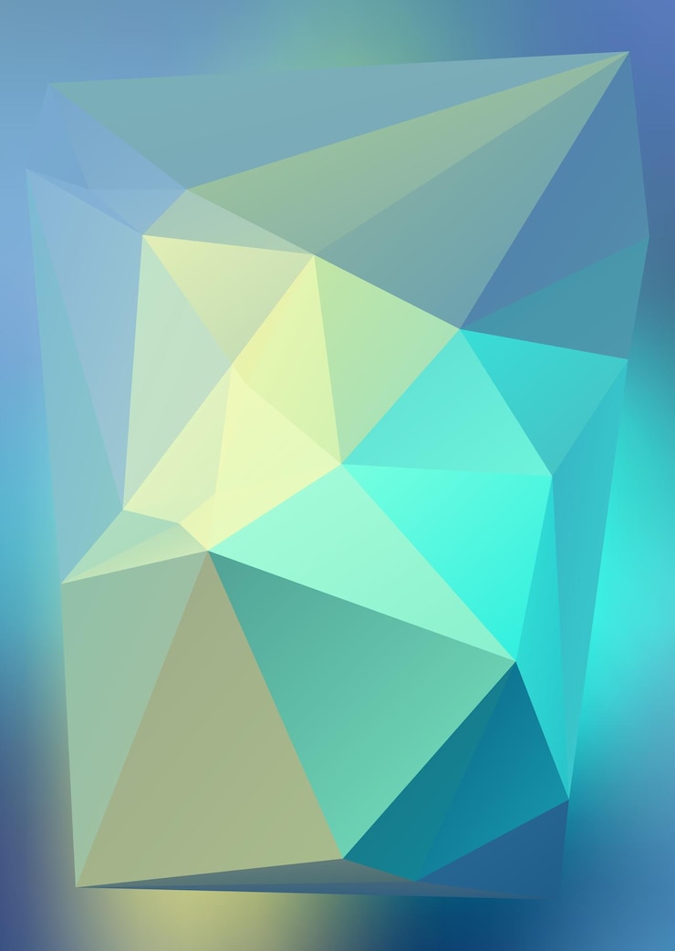 Vector triángulos de fondo abstracto moderno efecto 3d luz brillante