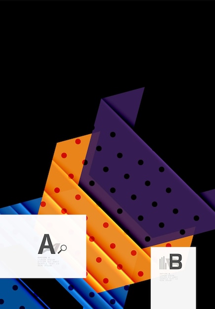 Triángulos y formas geométricas fondo abstracto ilustración vectorial para su diseño