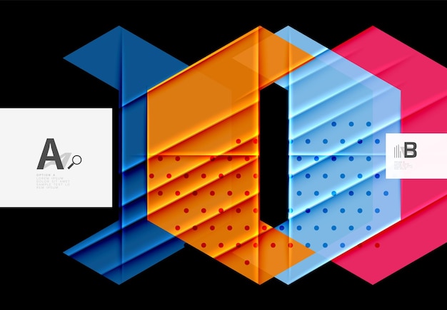 Triángulos y formas geométricas fondo abstracto ilustración vectorial para su diseño