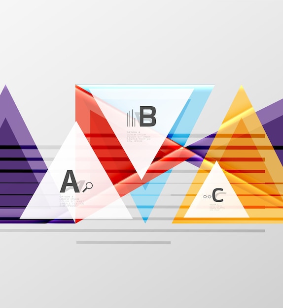 Triángulos y formas geométricas fondo abstracto ilustración vectorial para su diseño