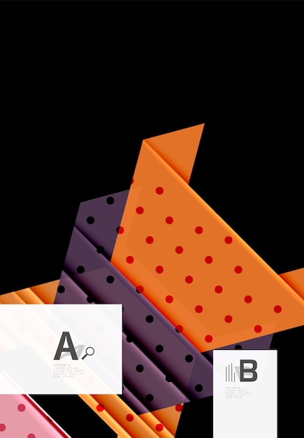 Triángulos y formas geométricas fondo abstracto ilustración vectorial para su diseño