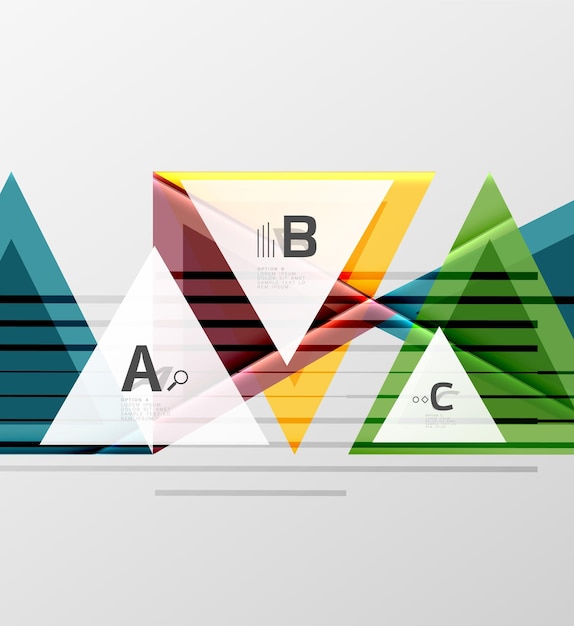 Vector triángulos y formas geométricas resumen antecedentes ilustración vectorial para su diseño