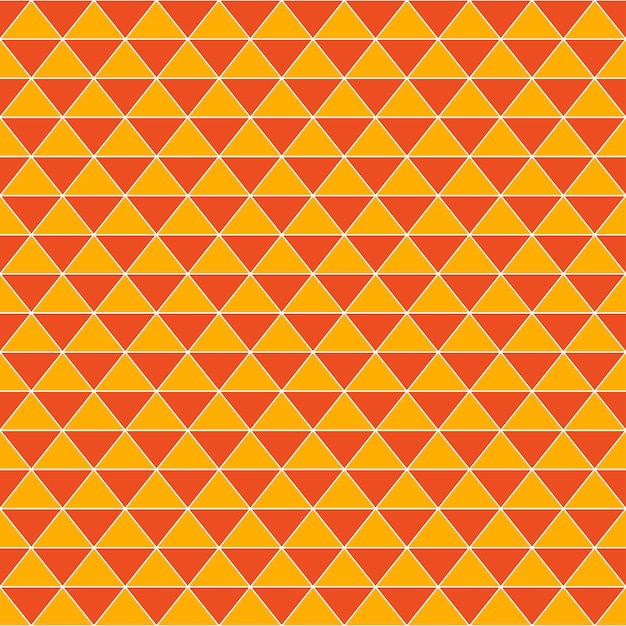 Triángulos geométricos abstractos vector vintage fondo naranja