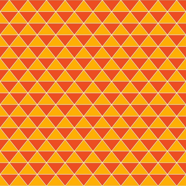 Triángulos geométricos abstractos vector vintage fondo naranja