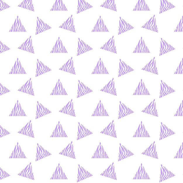 Triángulos morados sobre un fondo blanco.
