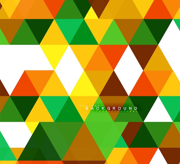 Triángulos multicolores concepto de azulejos de mosaico de fondo abstracto