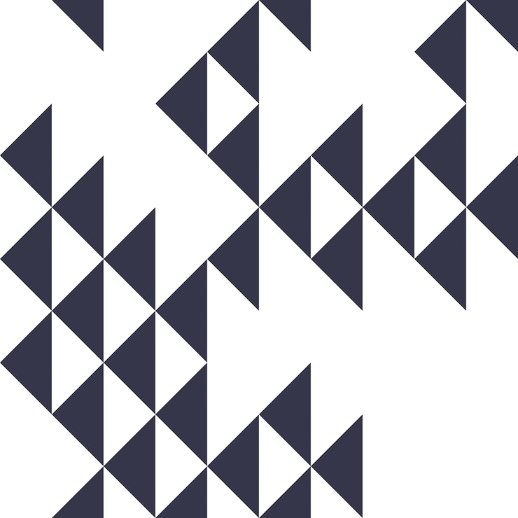 Vector triángulos y rombos geométricos abstractos de moda de patrones sin fisuras, vector de fondo funky. utilizable para tela, papel tapiz, envoltura, web e impresión.