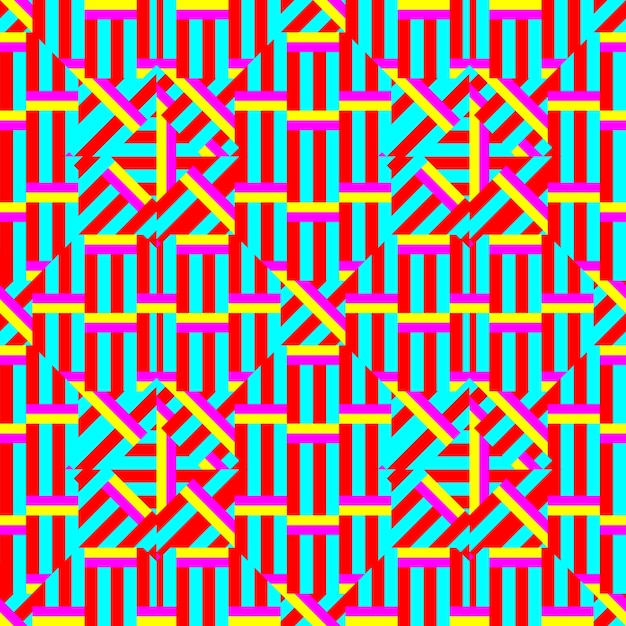 Tribal geométrico multicolor de patrones sin fisuras.