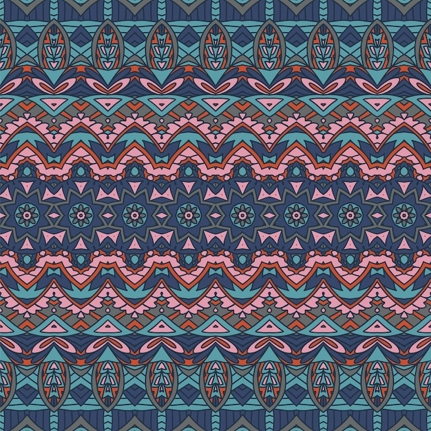 Tribal vintage abstracto geométrico étnico boho de patrones sin fisuras ornamentales