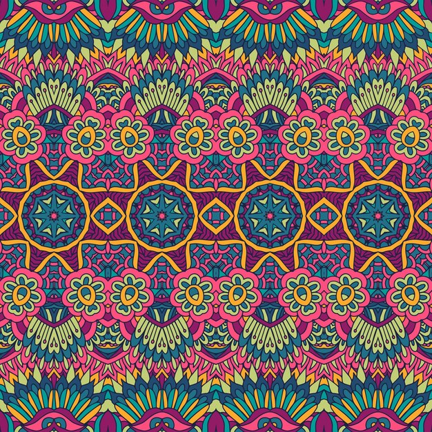 Tribal vintage abstracto geométrico étnico de patrones sin fisuras ornamentales