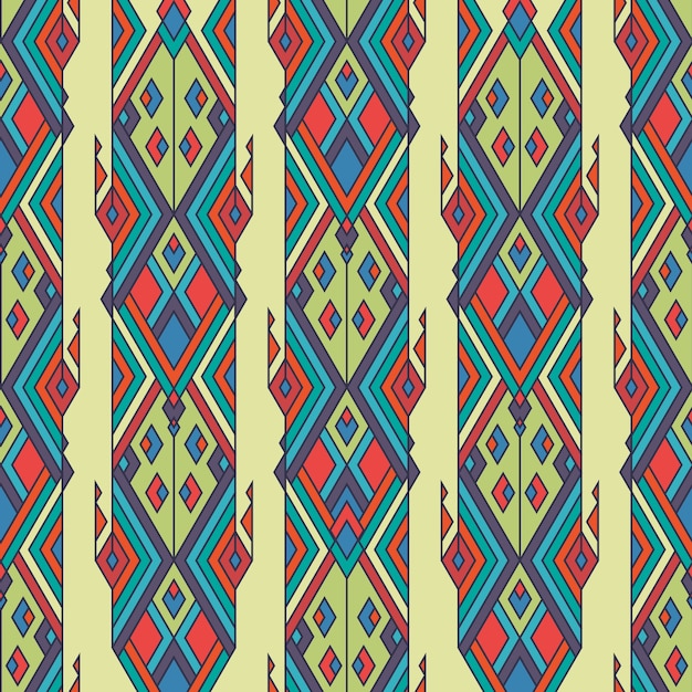 Tribal vintage étnico de patrones sin fisuras. Azteca, mexicana, navajo, motivo africano.