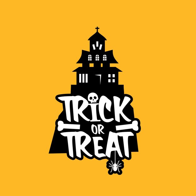 Trick o treat vector de diseño