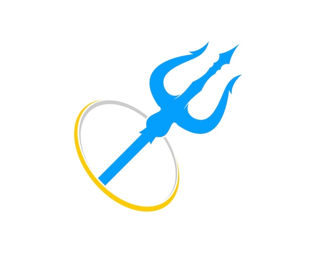 Tridente dentro del logo del círculo