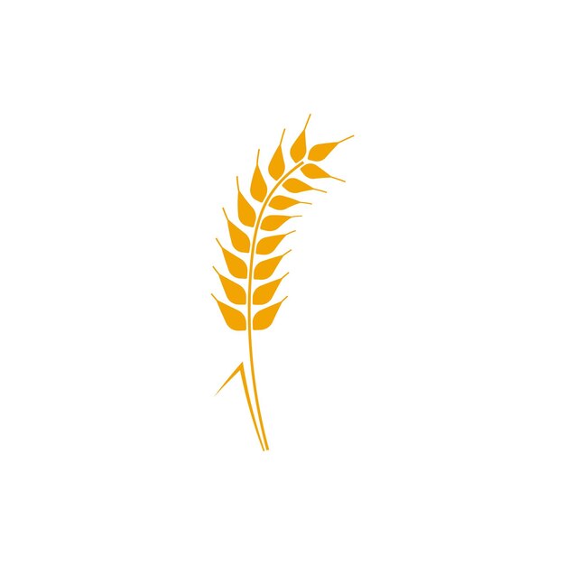 Trigo coronas logo trigo oreja icono vector agricultura orejas símbolo
