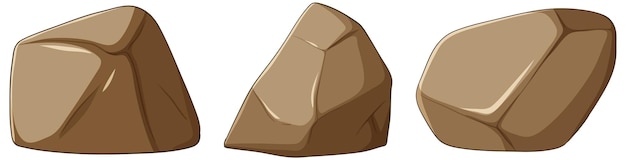 El trío de Cartoon Style Rocks