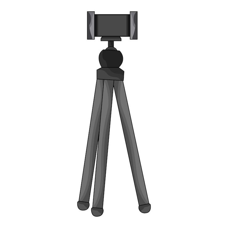 Vector el trípode