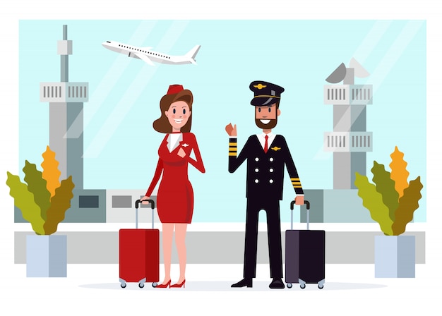 Tripulación de vuelo del avión