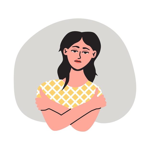 Triste mujer deprimida infeliz sintiéndose cansada y preocupada Trastorno mental encontrando respuestas confusión