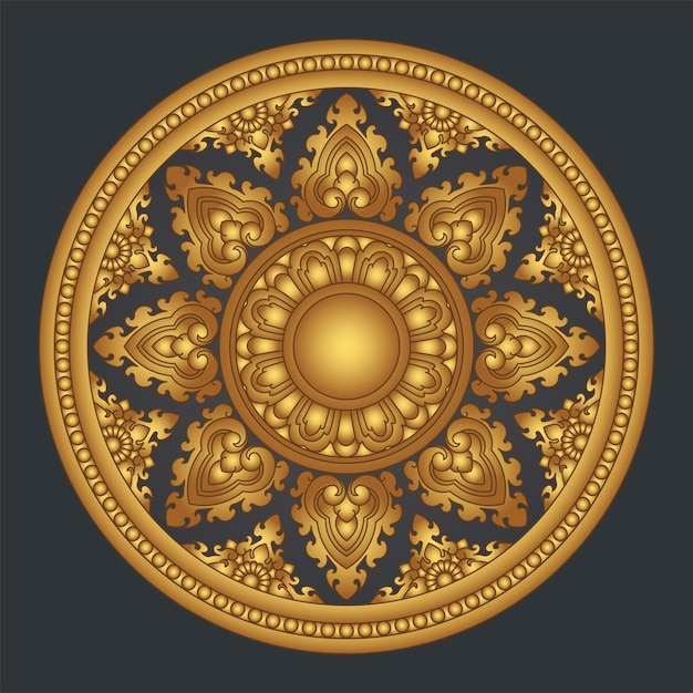 Trobork Chhouk en detalle Dorado