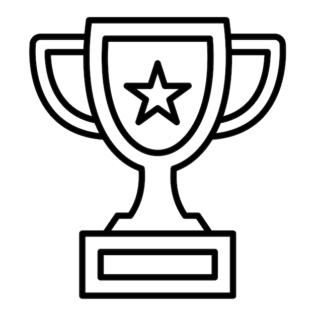 Vector el trofeo de estilo de ilustración vectorial