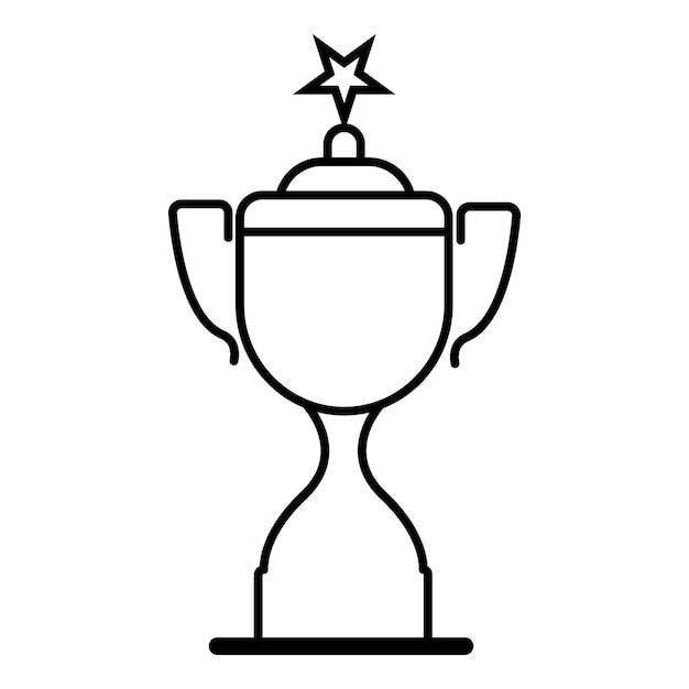 Trofeo ganador de la copa icona de la copa de victoria signo símbolo de recompensa para web y móvil