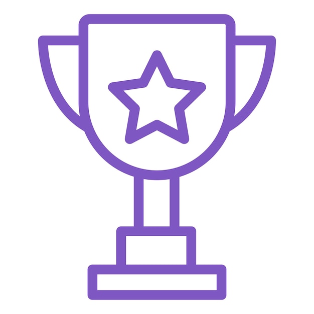Trofeo de ilustración de diseño de íconos vectoriales