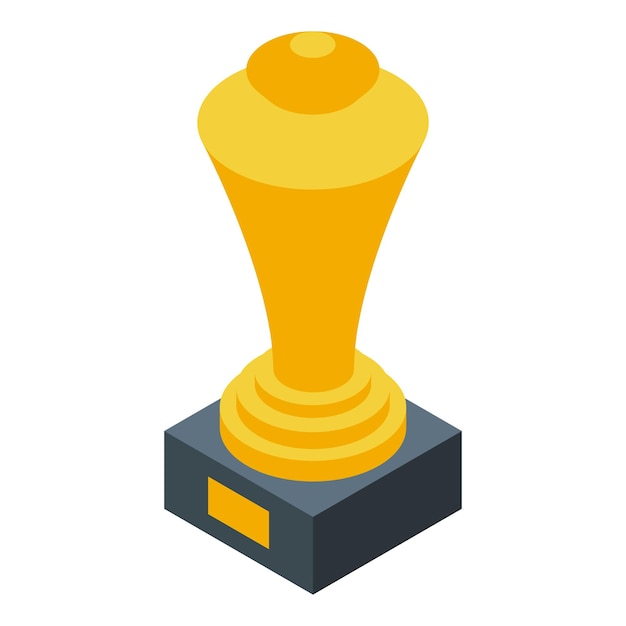 Trofeo de oro en el podio para el ganador del primer lugar