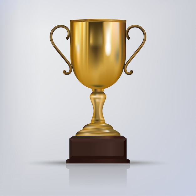 Trofeo de oro. Trofeo ganador de oro.