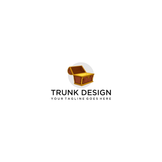 Tronco 3d diseño de logotipo moderno