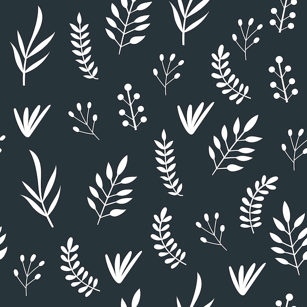 Tropical de patrones sin fisuras con elementos florales. ilustración vectorial.